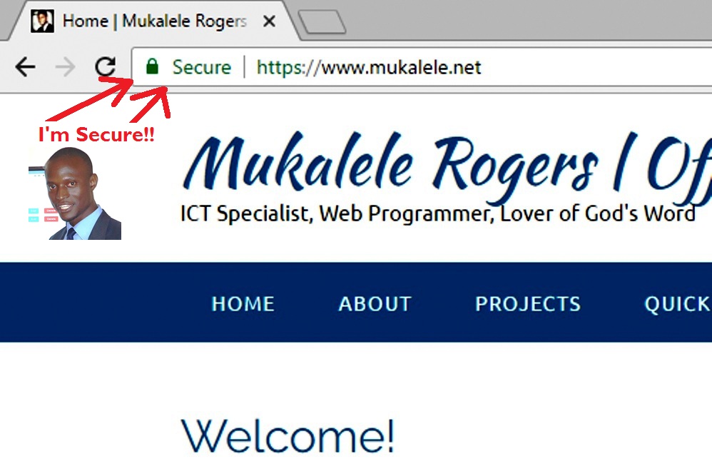 Mukalele.net now secure with HTTPS